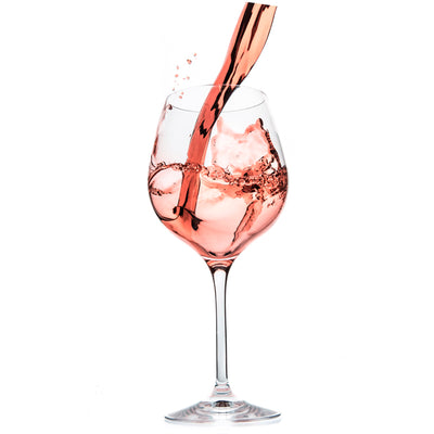 Glas rosé wijn